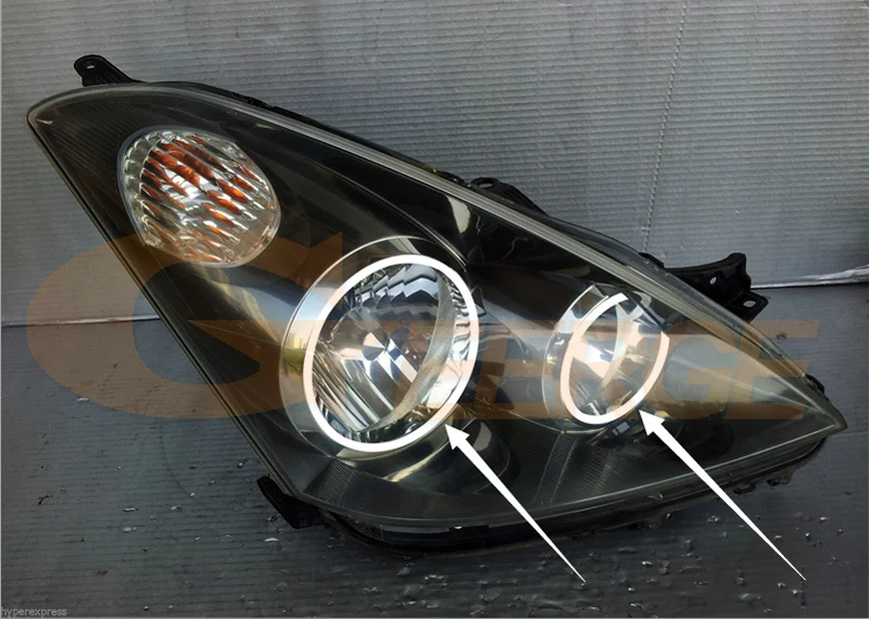 Для TOYOTA WISH 2003 2004 2005 отлично ангельские глазки Ультра яркое освещение smd led ангельские глаза гало кольца комплект