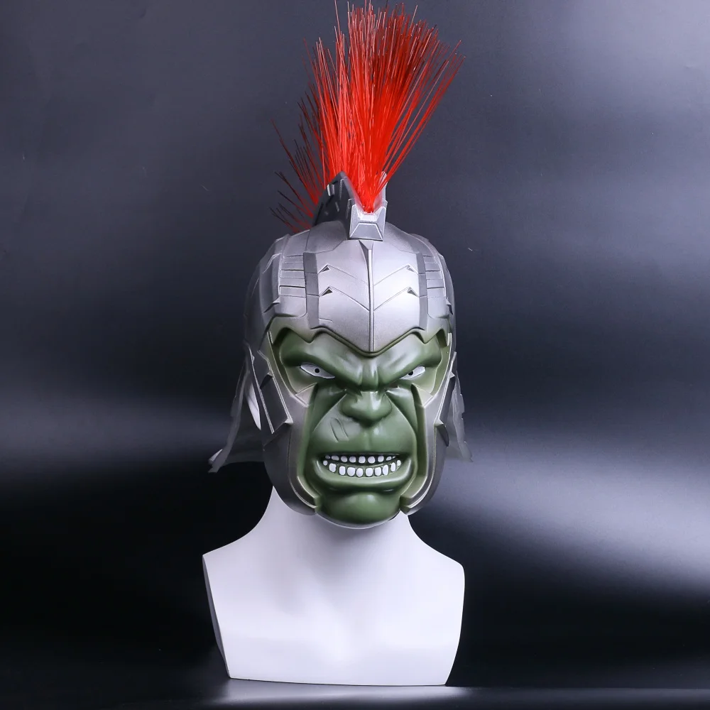 2017 Thor Ragnarok Hulk Cosplay H-Q Hard Pvc Adult Helmet Mask XMAS Props Gift (2)