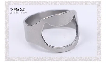 

by dhl 2000pcs Silver Color Bottle Opener Stainless Steel Finger Ring Bottle Opener Beer Bar Tool