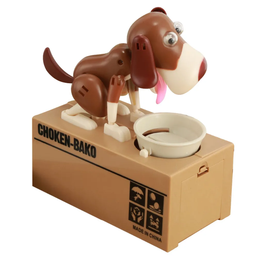Украсть Монета роботизированная собака банк Canine Money Box Doggy монета экономия денег