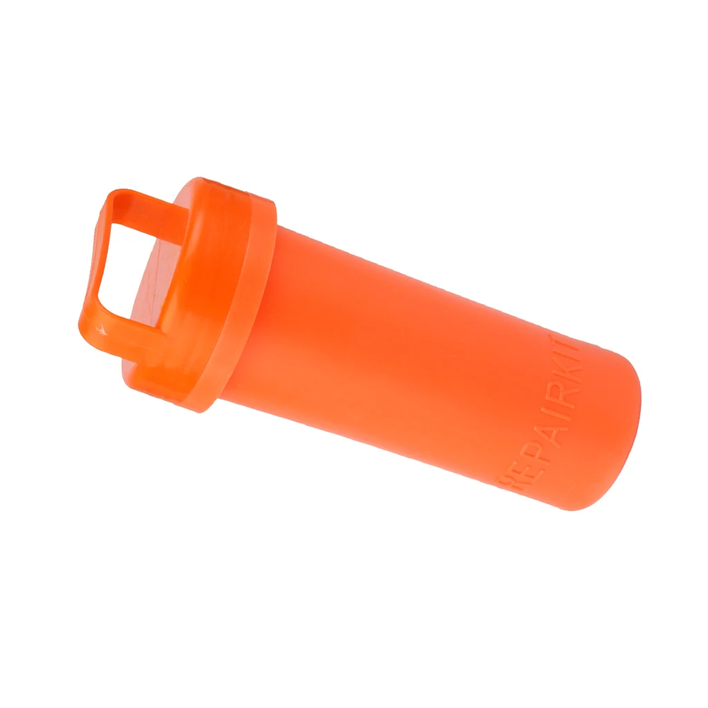 MagiDeal Inflatable Boat Kayak PVC Repair Kit Wrench Container Bucket Orange New PVC Repair Kit 