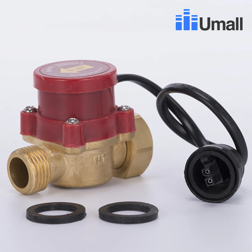 Electronic Pressure Switch,Water Pump Flow Sensor Brass Electronic Pressure Automatic Control Switch 1/2in HT‑30 110V 