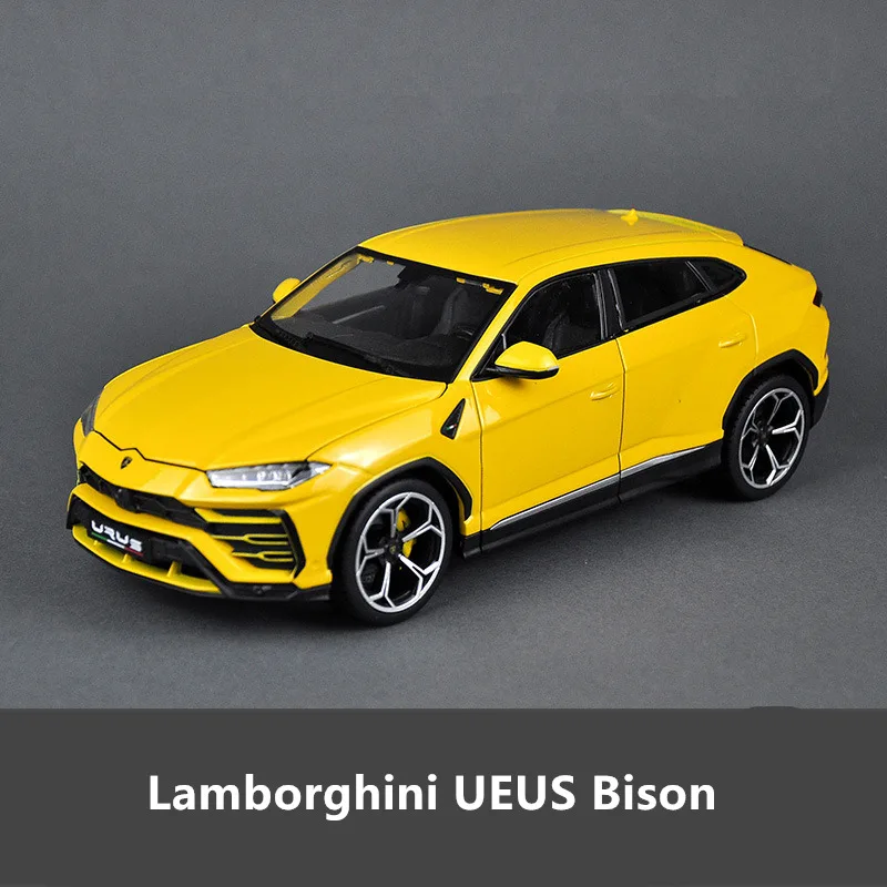 Bburago 1:18 Lamborghini URUS Bison сплав Ретро модель автомобиля классическая модель автомобиля украшение автомобиля коллекция подарок - Цвет: Yellow