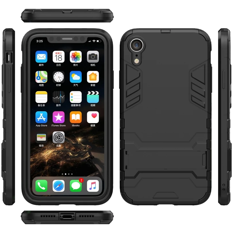 Чехол для Apple iPhone XR / iPhoneXR 6 1 дюйма противоударный армированный робот гибридный