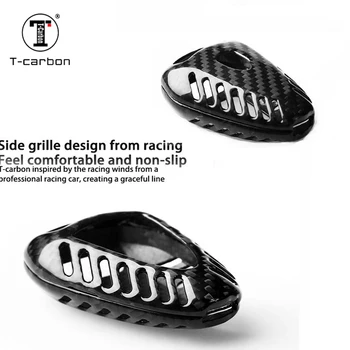 

For Porsche 911 100% Carbon Fiber Glossy Car Key Fob Shell Case For Porsche Boxster 911 Cayman 3 Button Car Key