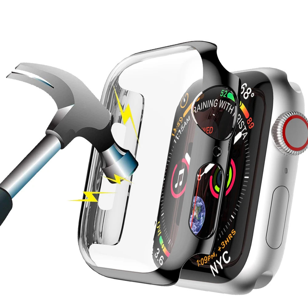 Protective Case for Apple Watch 4 3 For iwatch 42mm 38mm 44mm 40mm waterproof bumper Screen Protector Cover watch Accessories |