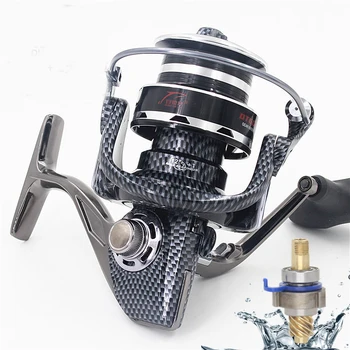 

5.2:1 12+1BB Seamless Metal Spinning Fishing Reel Carp Bass Sea Fishing Reel Fishing Tackle DT4000-7000 Game small long shot