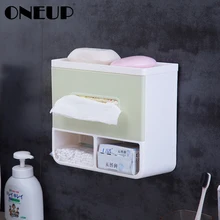 ONEUP держатель для туалетной бумаги Дырокол бесплатно пластиковая коробка для одноразовых салфеток многосетчатый стеллаж для хранения для ванной кухни портативные бумажные Держатели