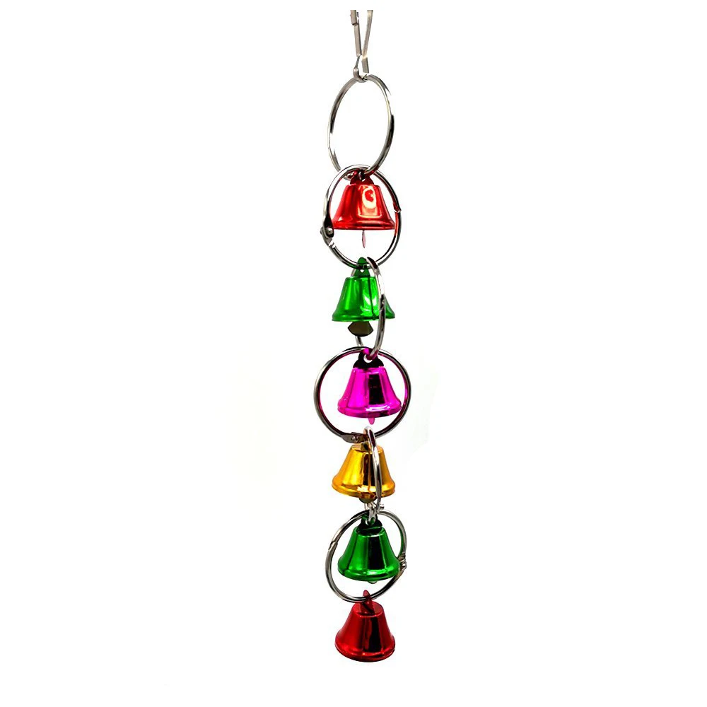 Birds Toy Parrot Hanging Random Color Swing Rings Balls Toy Pet Bird