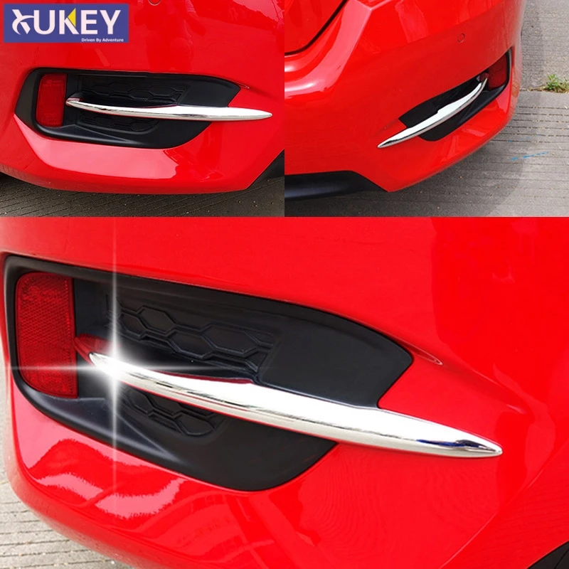 Для Honda Civic 10 поколения 2016 2017 2018 хромированная зеркальная крышка бампера