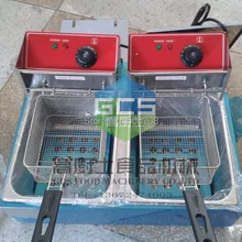 Купить 1 получить 2 корзины для жарки! Электрическая Фритюрница 12L из нержавеющей стали фритюрница для картофеля