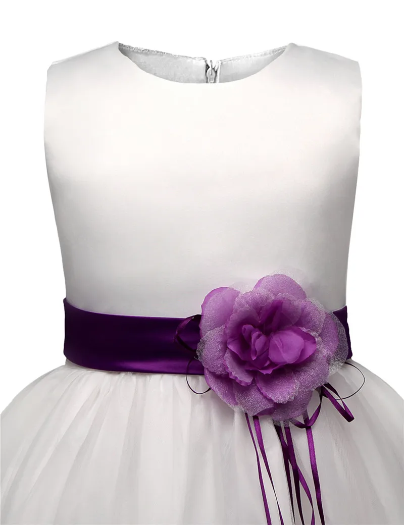little girl skirt dress Flower Girl Baby Wedding Dress Fairy Petals Children's Clothing Girl Party Dress Kids Clothes Fancy Teenage Girl Gown 4 6 8 10T baby dresses cheap