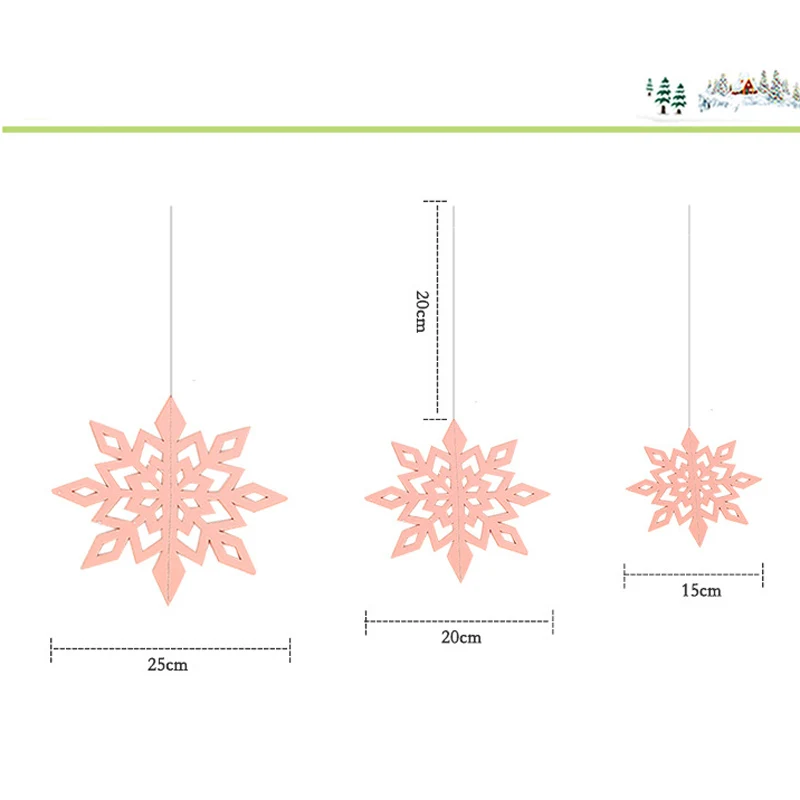 3D полые открытки Снежинка подвесной год украшения Рождественские украшения вечерние для дома пусть вся зима будет полна жизненной силы