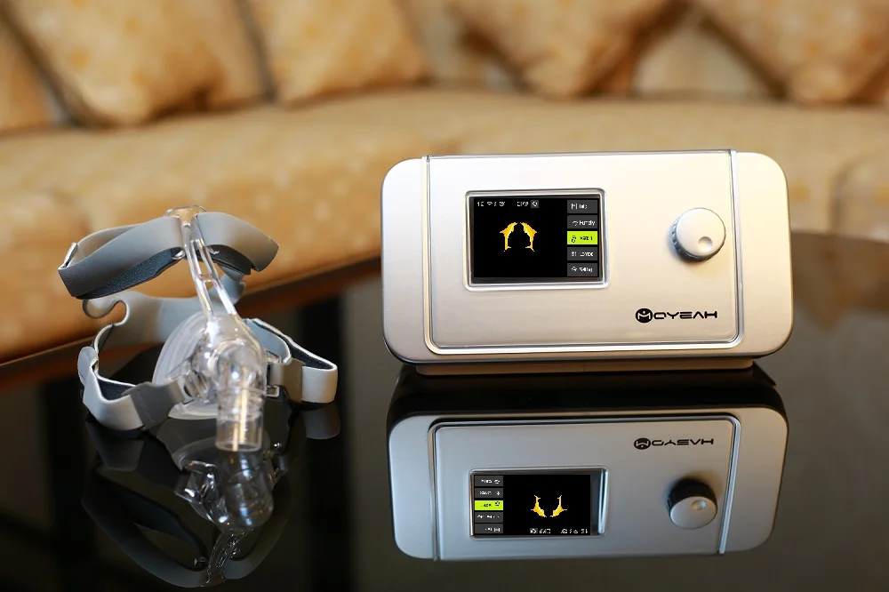 MOYEAH BiPAP машина Двухуровневая CPAP медицинская машина с поддержкой сна Bluetooth часы и Wi-Fi Интернет подключен для защиты от храпа