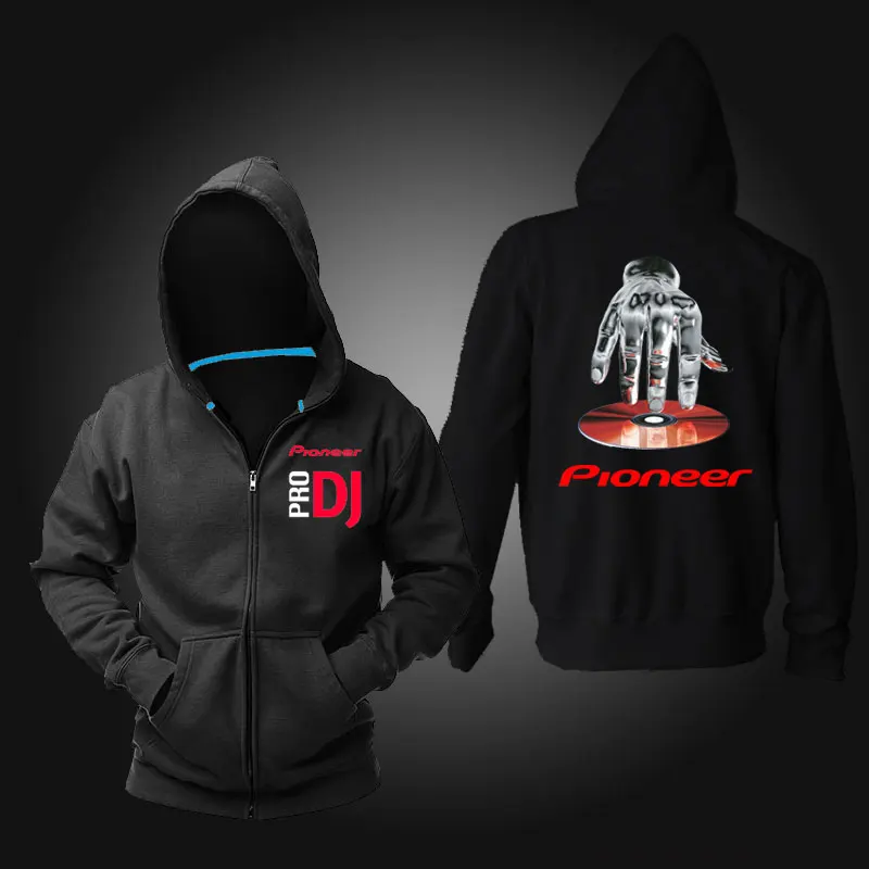 free shipping Pro Pioneer DJ Men women casual zipper hoodies