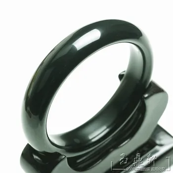 

Genuine Xinjiang Hetian jade seed material bracelet black jade black jade bracelets suet jade bracelet care