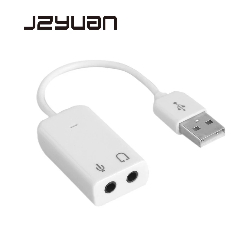 USB звуковая карта Virtual 7,1 3D Внешний USB аудио адаптер USB к разъему 3,5 мм наушники микрофон Звуковая карта для ноутбука ноутбук ПК