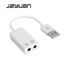 USB звуковая карта Virtual 7,1 3D Внешний USB аудио адаптер USB к разъему 3,5 мм наушники микрофон Звуковая карта для ноутбука ноутбук ПК
