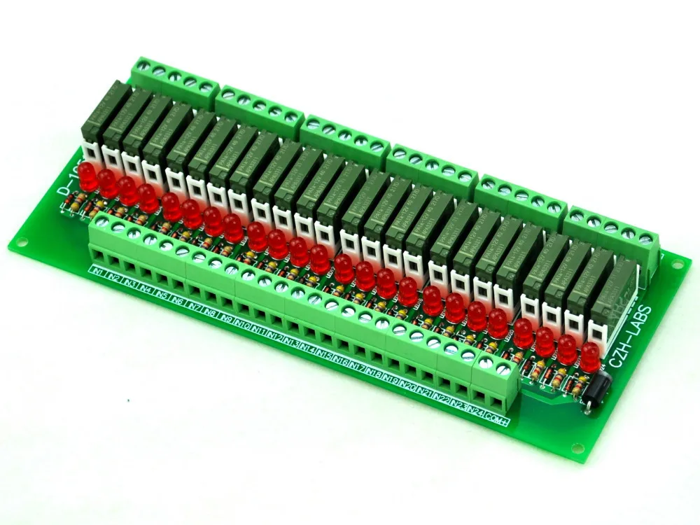 

Slim Panel Mount DC12V Sink/NPN 24 SPST-NO 5A Power Relay Module, APAN3112