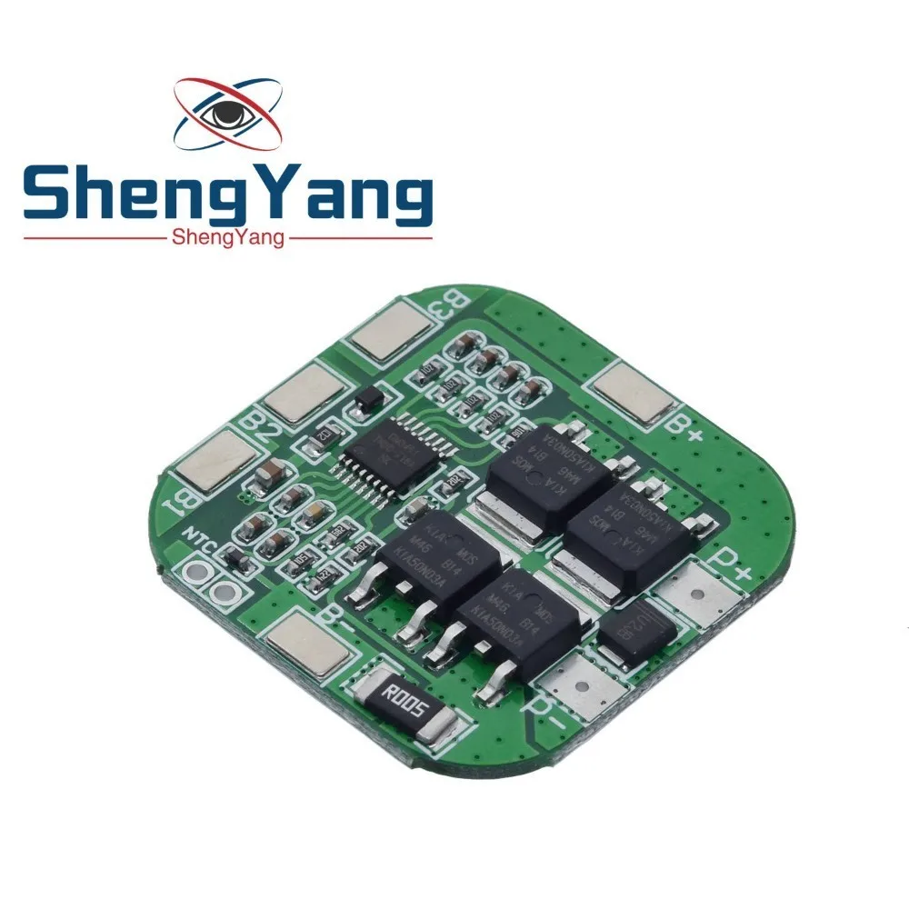 ShengYang 4S 14 8 в/16 в 20A пиковая плата защиты литий ионной батареи BMS PCM bms pcm для литиевой