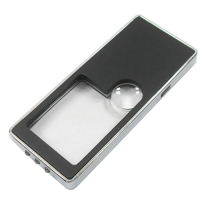 

3x 10x Multifunction Credit Card Magnifier for Reading with LED and UV Light Ballpen