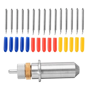 

15Pcs 30/45/60 Degree Blades + 1Pcs Cutting Plotter Holder 45x29x11mm For Roland Vinyl Cutter For Cutter Blade Set