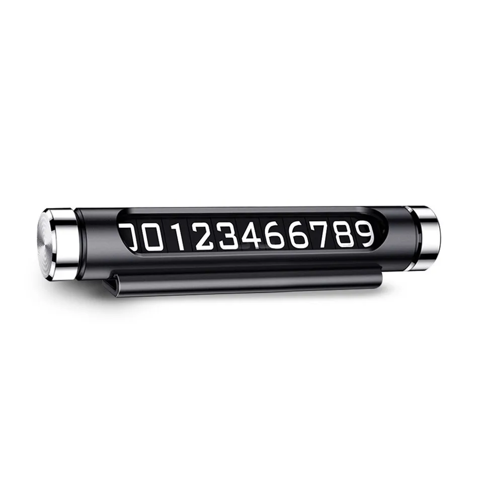 Temporary Car Parking Card Telephone Number Card Notification Night Light Sucker Plate Car Styling Phone Number Card (2)