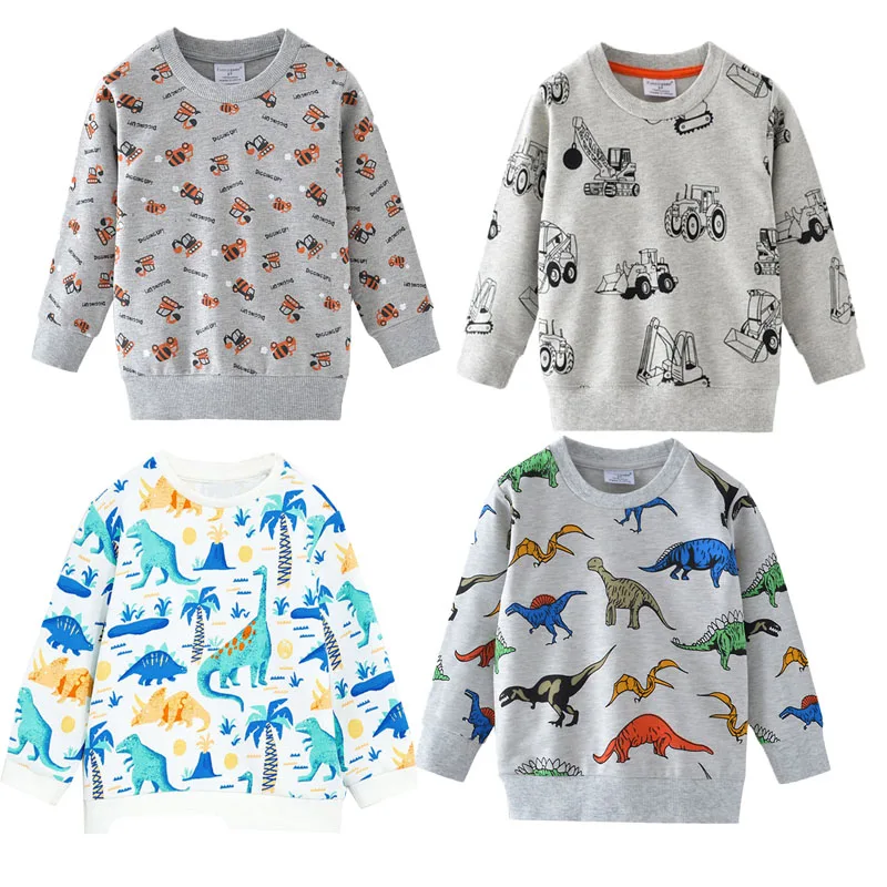 Толстовки для мальчиков; толстовки с динозаврами для маленьких мальчиков и девочек; детская верхняя одежда с длинными рукавами и рисунком животных; осенний топ; детская одежда