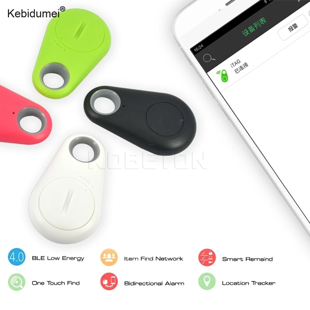 

Smart Tag Bluetooth Tracker Child Bag Wallet Key Finder Anti-lost Locator Alarm Pet Dog Tracker 4 Colors