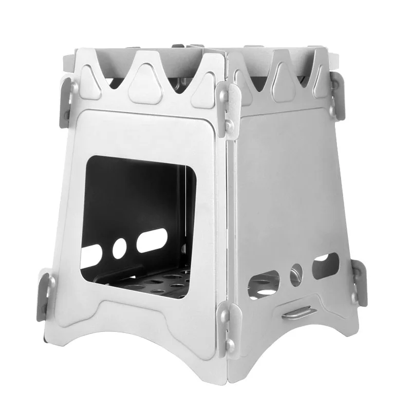 

EDC Multi Tools Ultralight Titanium Wood Stove Outdoor Camping Multi-Fuels Alcohol Stove Portable BBQ Stove Picnic Cooking Tools