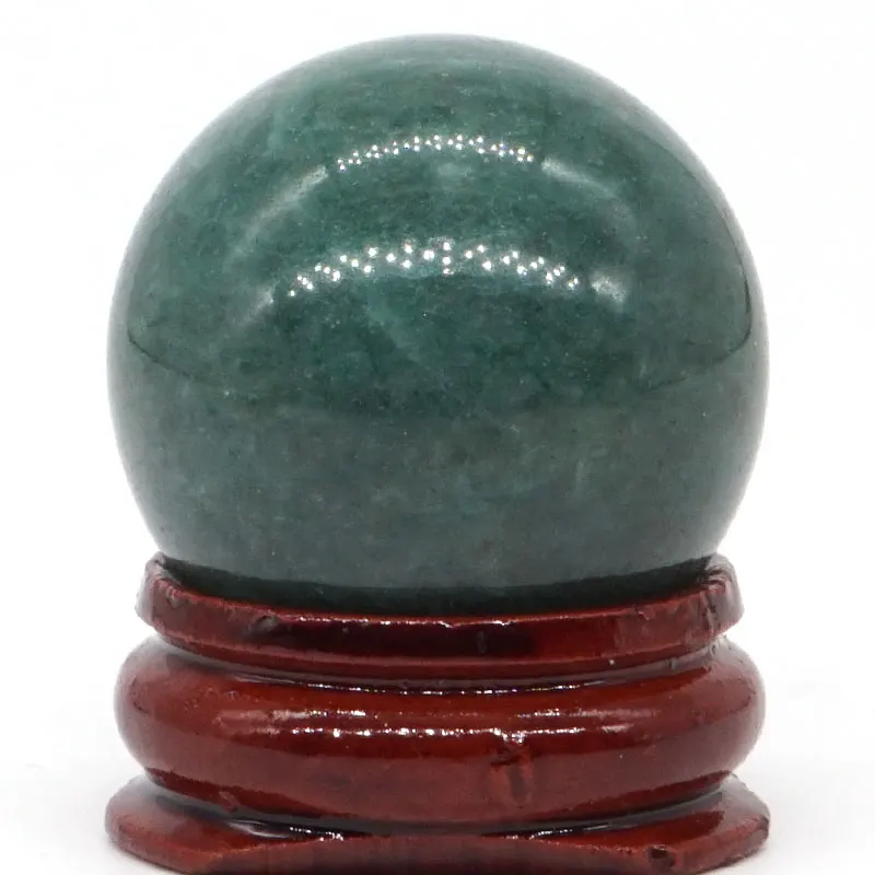 

Natural Grenn Quartz Ball Natural Mineral Quartz Sphere Hand Massage Crystal Ball Healing Feng Shui Home Decor Accessory 30mm