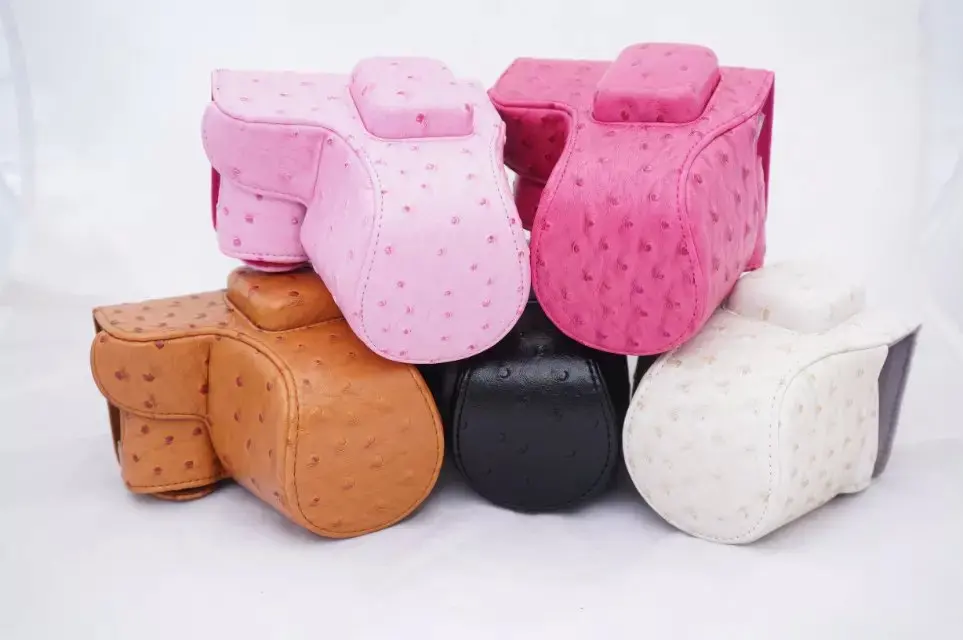 

holster Leather Camera case Bag for Samsung NX3000 NX3300 High Quality PU Leather case With Strap