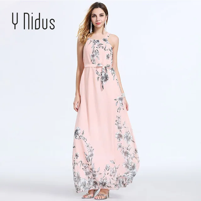 Buy Y Nidus Women Halter Summer Chic Beach Dresses