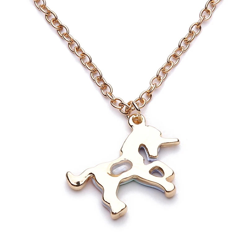 Trendy Colorful Unicorn Shape Pendant Necklace Jewelry -Unicorn Fashion HTB1iU2jj7yWBuNjy0Fpq6yssXXaF