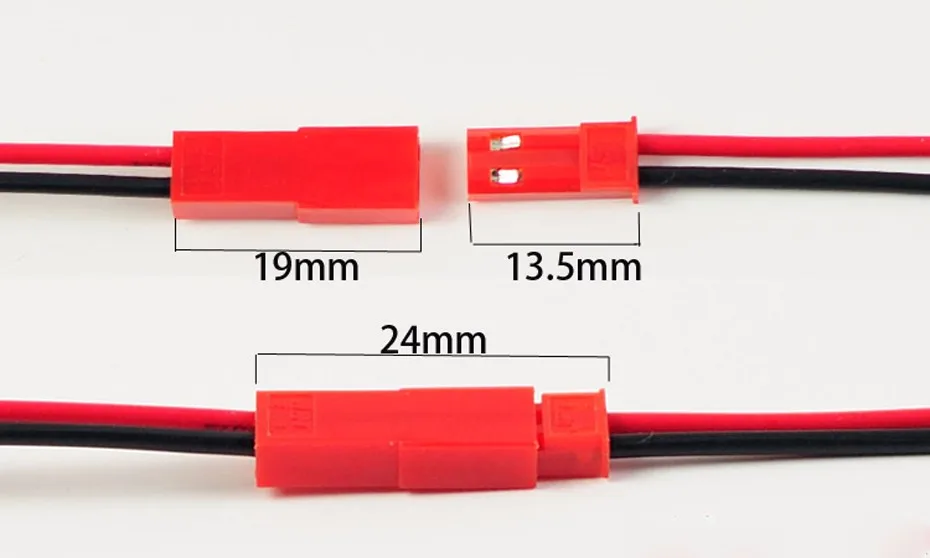 Лидер продаж, 10 пар 200 мм(100 мм Папа+ 100 мм мама) JST разъем кабель папа+ мама для RC батареи