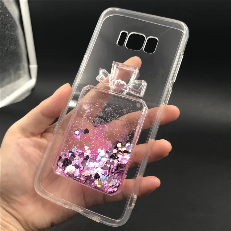 

Hot Flowing Liquid Sand Glitter Capa Case for Huawei Honor 10 9 Lite 8X 8A 8C P Smart+ 2019 P Smart Bottle Fundas Coque