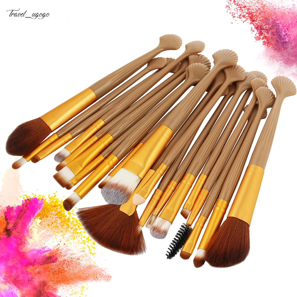 20pcs Shell Novel And Durable Makeup Brushes Set Professional Wholesale