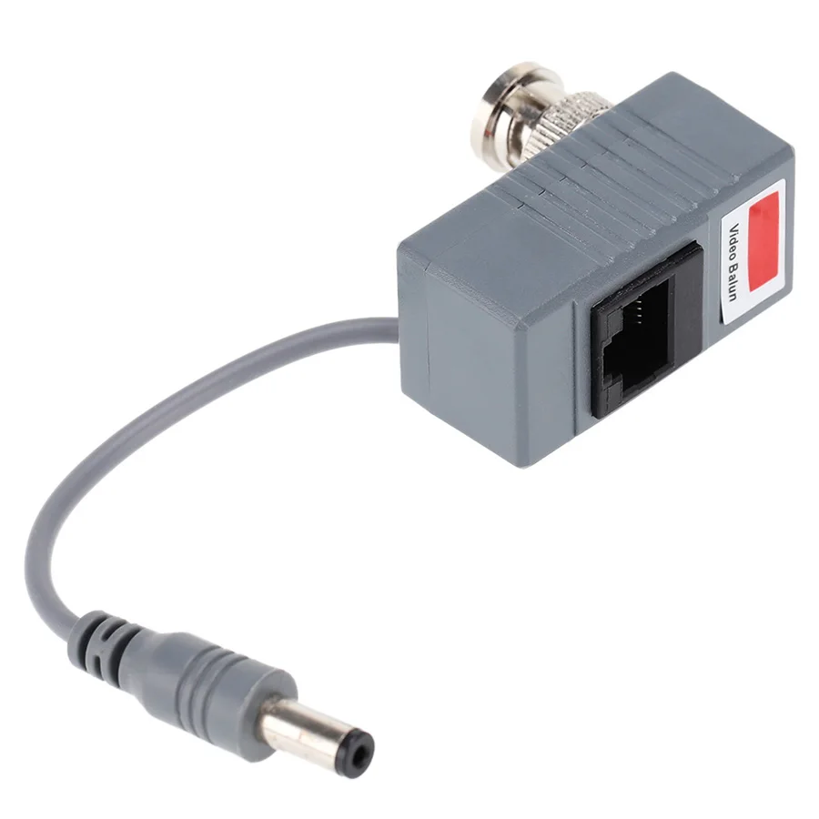 10pcs CCTV Camera Video Balun Transceiver Connector BNC UTP RJ45 Video and Power over CAT5/5E/6 Cable