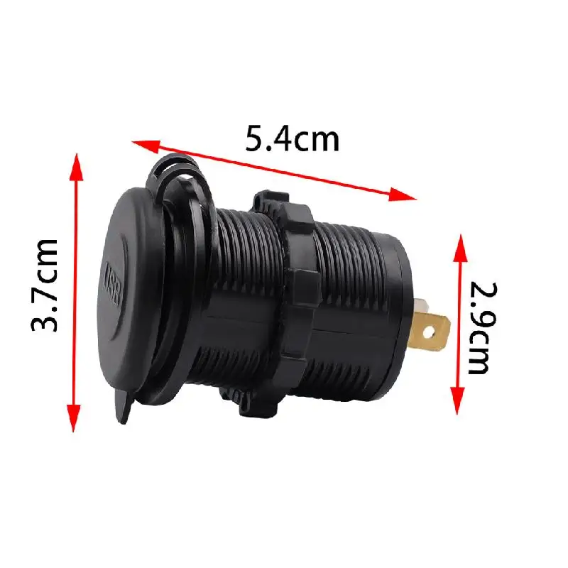 

1PC 12V-24V 2 Port USB Car Charger Power Adaptor Cigarette Lighter Socket Splitter