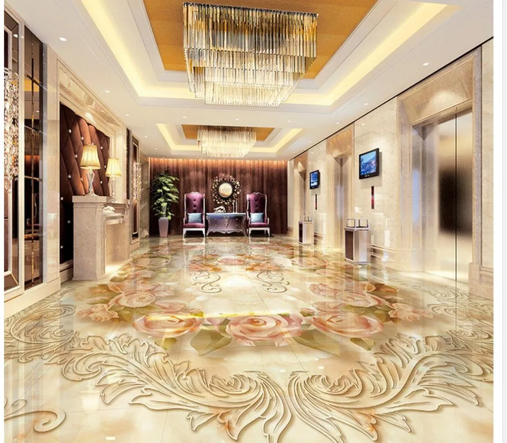 3d wallpaper waterproof European marble pattern 3D parquet flooring pvc
self-adhesive wallpaper Home Decoration