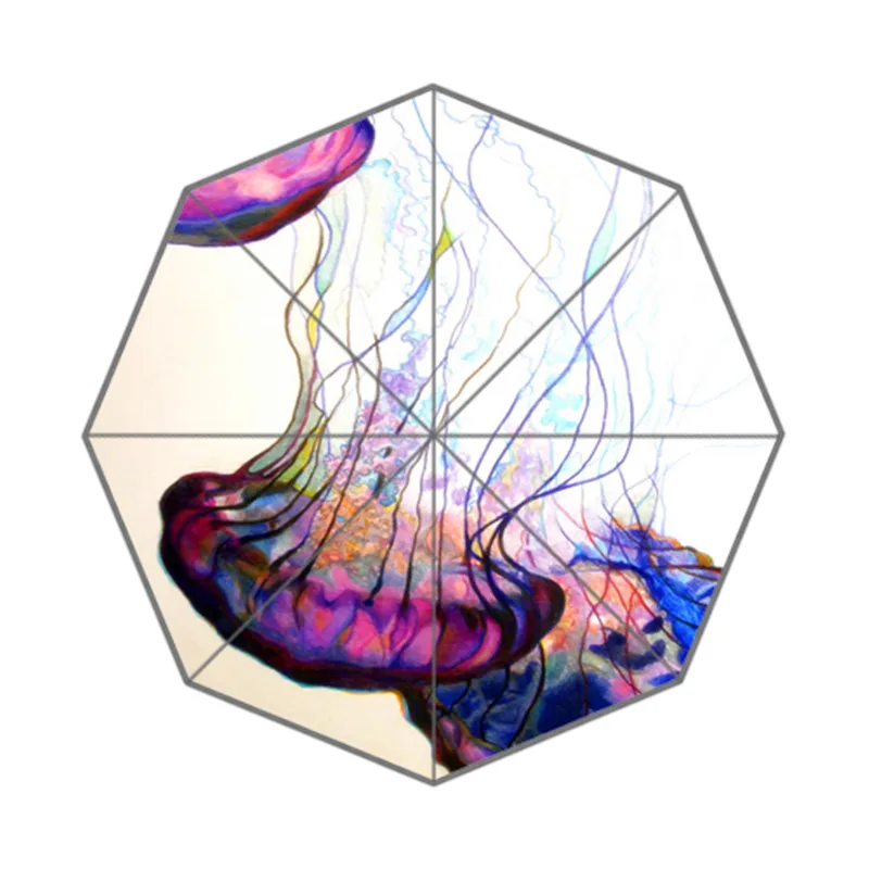 Новый изготовленный на заказ jellyfish Зонт с произведением искусства солнечный и