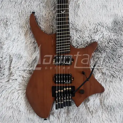 Безголовая гитара strandberg boden 6 струн безголовая электрогитара пламя клен Топ пепельная древесина тремоло мост - Цвет: guitar