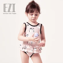 July Sand/; детский купальный костюм; одежда для купания для маленьких девочек; милый мягкий Цельный купальник с помпонами и кошечкой; 18G007