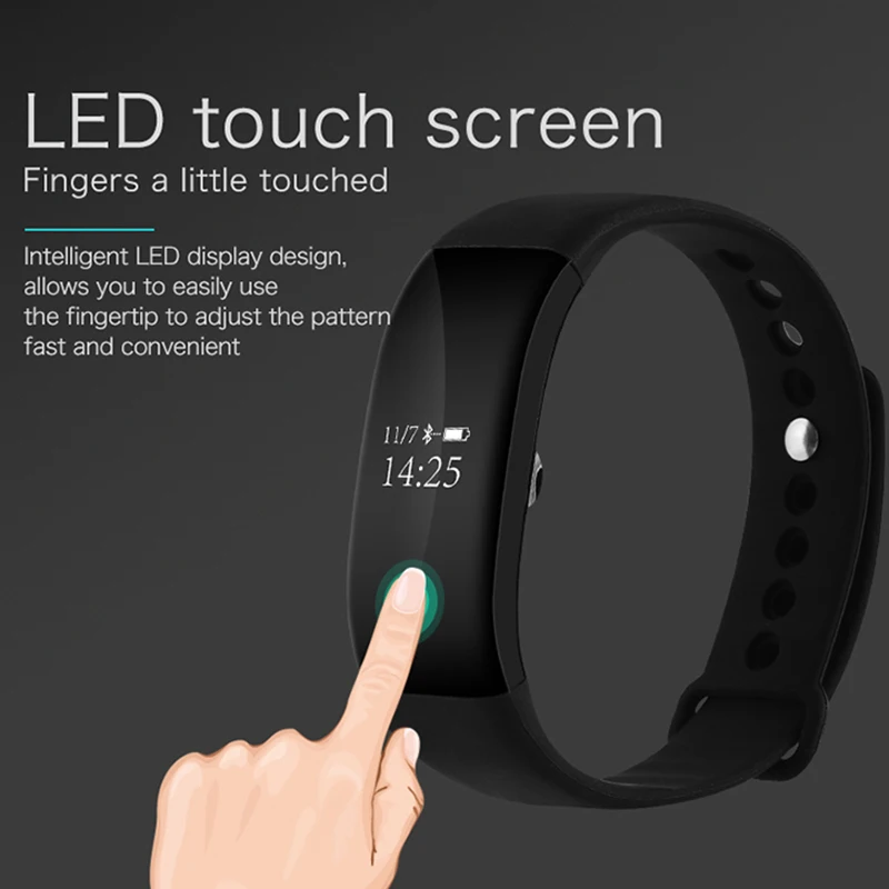 IP67 Sport Gym Step Counter Heart Rate Monitor Health Wrist Watch V66 Waterproof font b Fitness