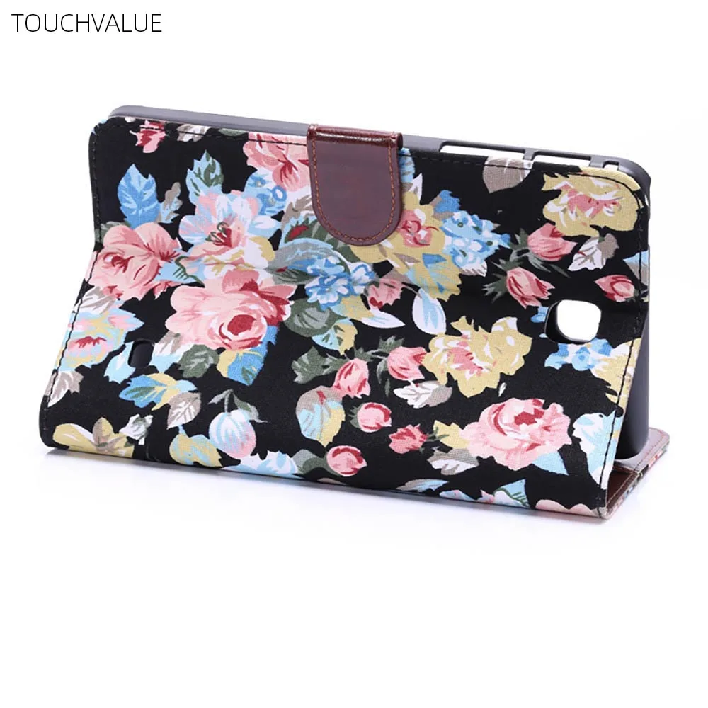 

Women Fashion Print Case For Samsung Galaxy Tab 4 T230 Full Cover For Samsung Tab T230 Funda with Stand Card Slots Function