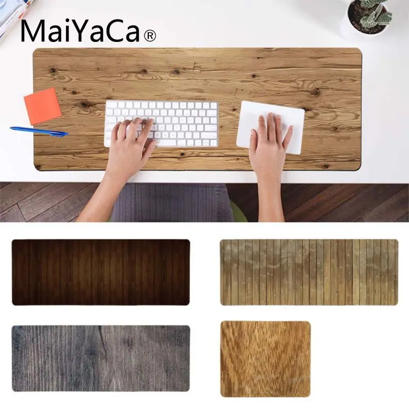 

MaiYaCa 2018 New Wooden Floor High Speed New Mousepad Customized laptop Gaming mouse pad
