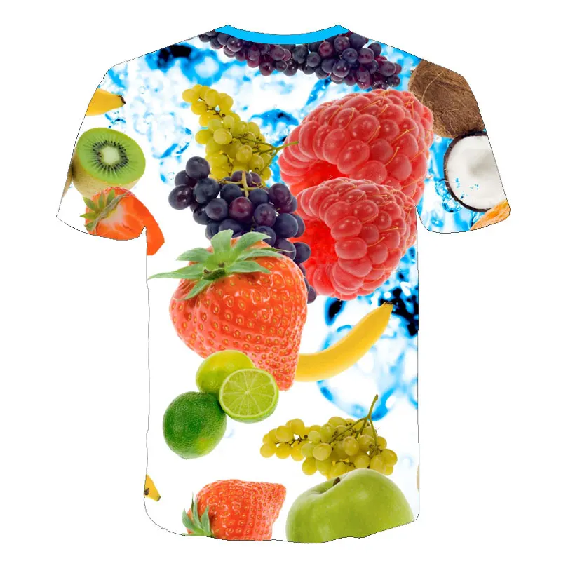 Женская футболка с 3D принтом лимонов и фруктов, летние топы, новые мужские и женские повседневные забавные модные эстетические футболки размера плюс 6xl