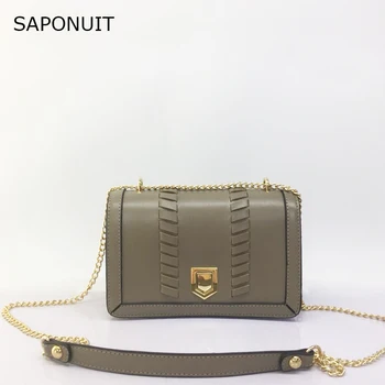 

SAPONUIT Female Shoulder Crossbody PU Leather Bag 2019 Newest Ladies Shoulder Bags Small Tote Bag