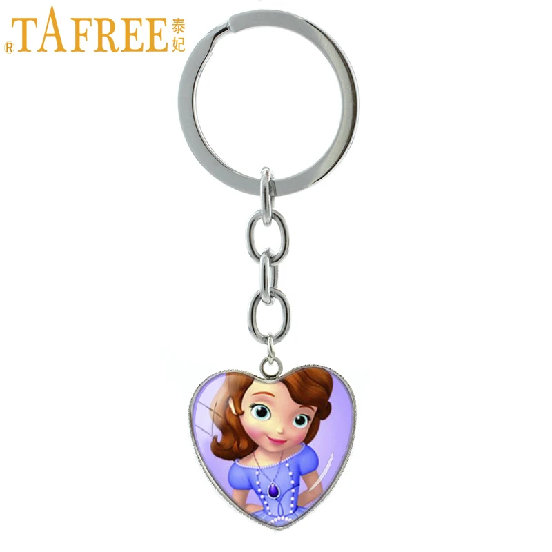 TAFREE Sweet charming Princess Sofia keychain cute cartoon Sofia the
