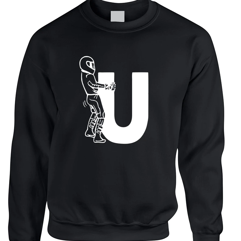Adult Sweatshirt F U Motorcyclist Riding Cool Motorcycle Top